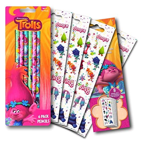 Trolls Pencils & Stickers