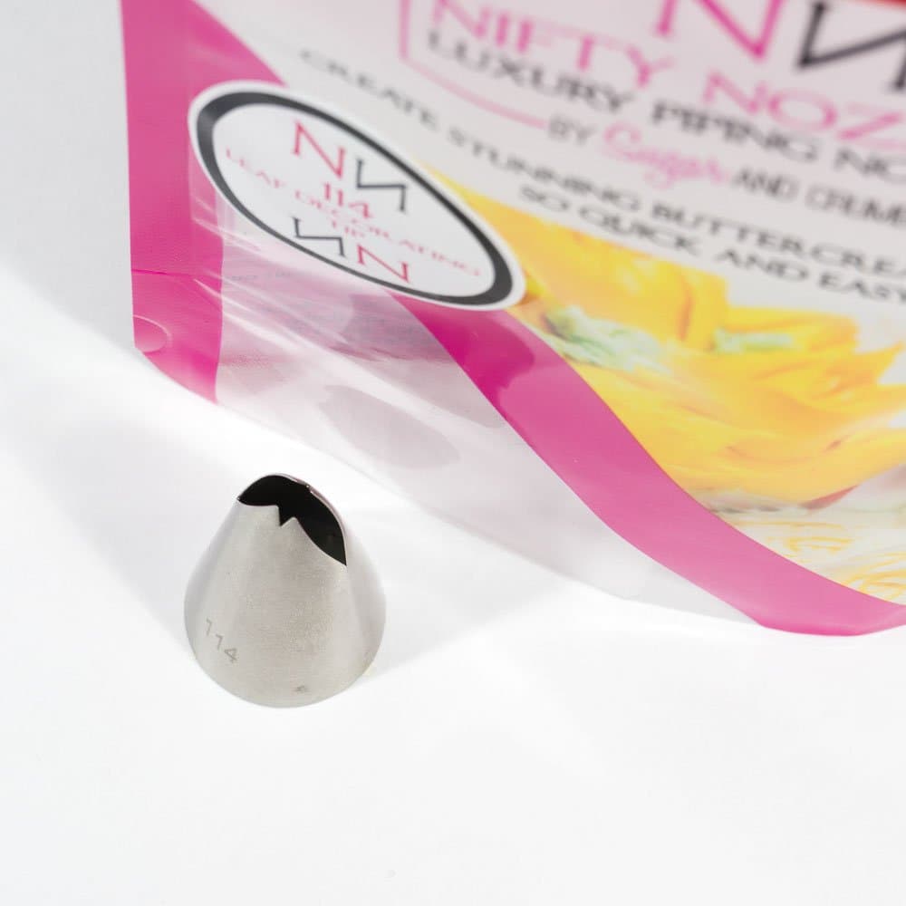 Leaf Decorating Tip 114 Piping Nozzle for Icing Sugar Stainless Steel