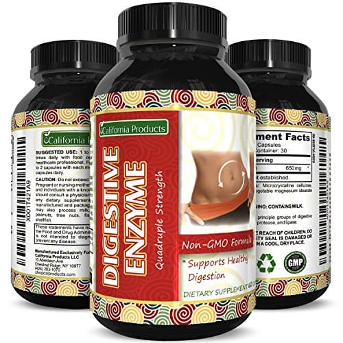 Digestive System Support Enzymes - Pancreatin Digestive Enzymes For Better Digestion & Nutrient Absorption Fats Carbohydrates & Protein - Amylase Lipase & Protease Natural Weight Loss & Energy