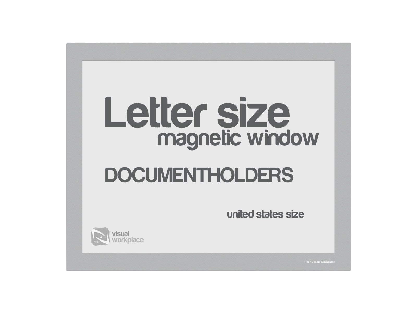Magnetic Window Document Holder, Letter, Silver, Pack of 5