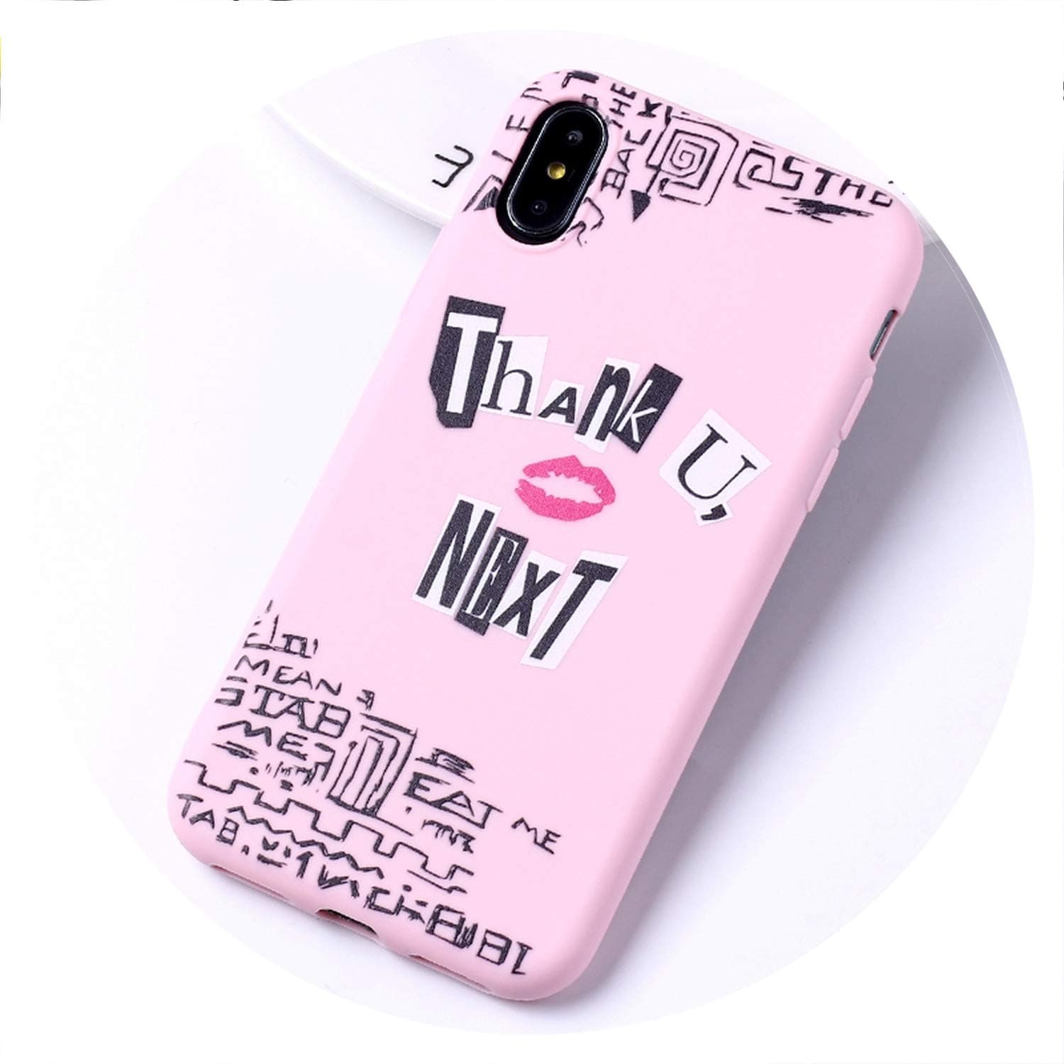 Thank You Next 7 Rings Soft Silicone Candy Case Coque for iPhone 6 6S 5S SE 8 8Plus X XR XS Max 7 7Plus 8Plus,for iPhone 6 6S,5