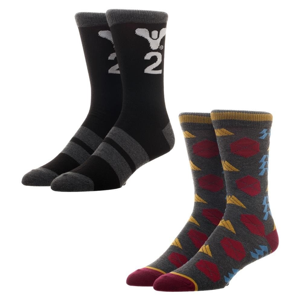 Bioworld Destiny 2 Hunter Warlock Titan Pair Pack Crew Socks