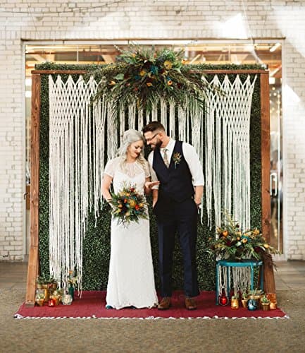Handmade To Order Ivory Yarn Macrame Wedding Backdrop by The House Phoenix