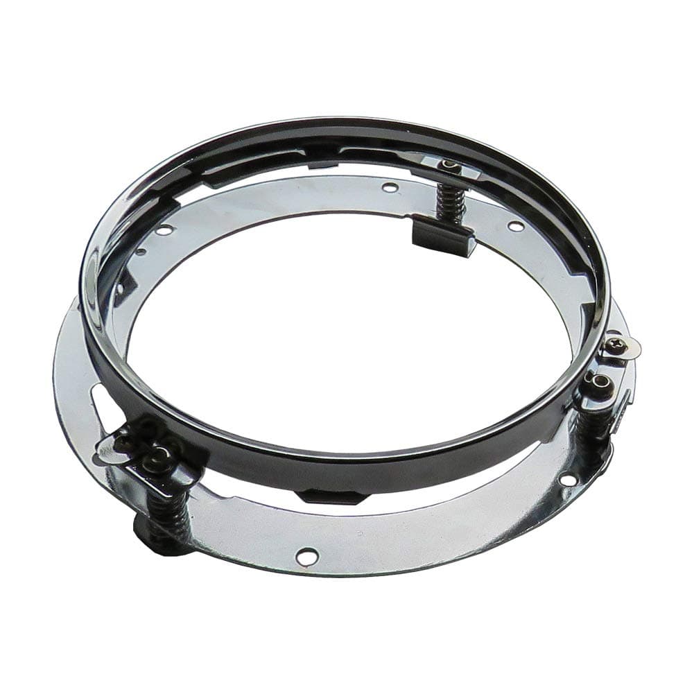 Vijay 7" Round Light Stand Silver Round Headlights Round Headlight Mounting Bracket for Harley Motorcycle Headlights