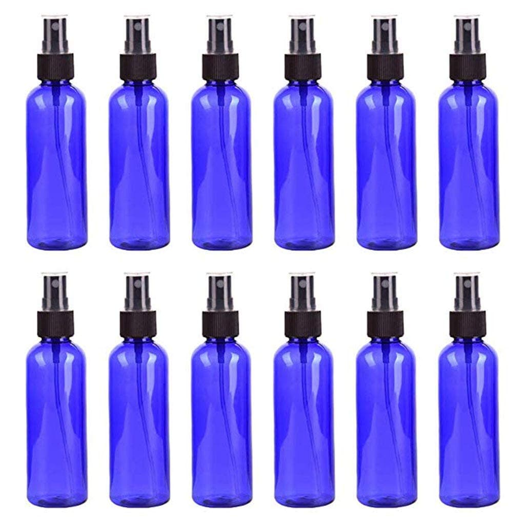 12PC Blue Plastic Spray Bottles for Essential Oils, Portable Small Spray Bottle 30ml