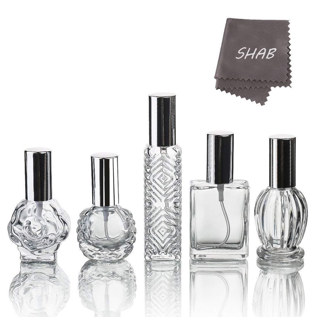 8ml Perfume Spray Bottles Fine Mist Plastic Atomisers Refillable Travel Mini Portable Empty Spray Bottle with Window for Travel Or Night Out Fragrance,3pcs