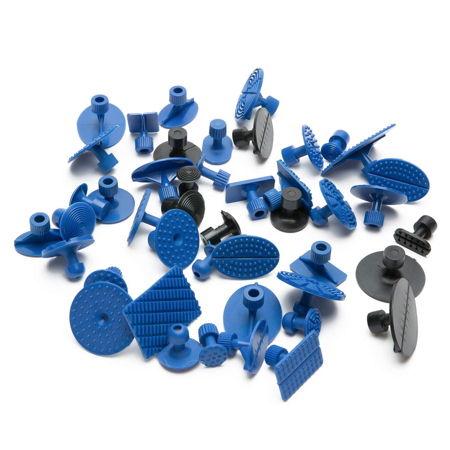 PDR Puller Tabs 45pcs Plus Automotive Paintless Dent Repair Tool Glue Pulling Tabs Car Body Dent Remover Tool Glue Puller Sets Tabs