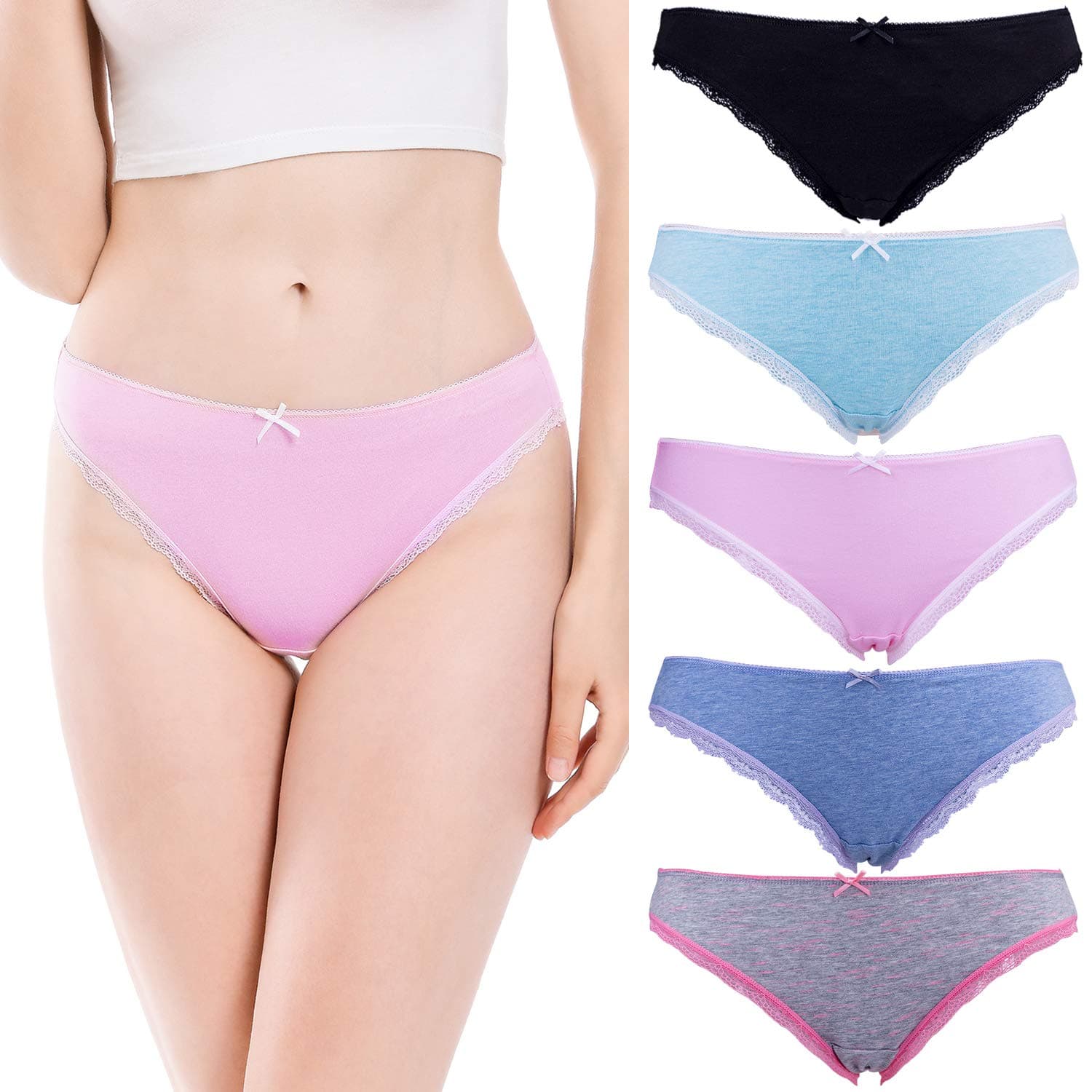VOOKIIMO Cotton Bikini Womens Underwear