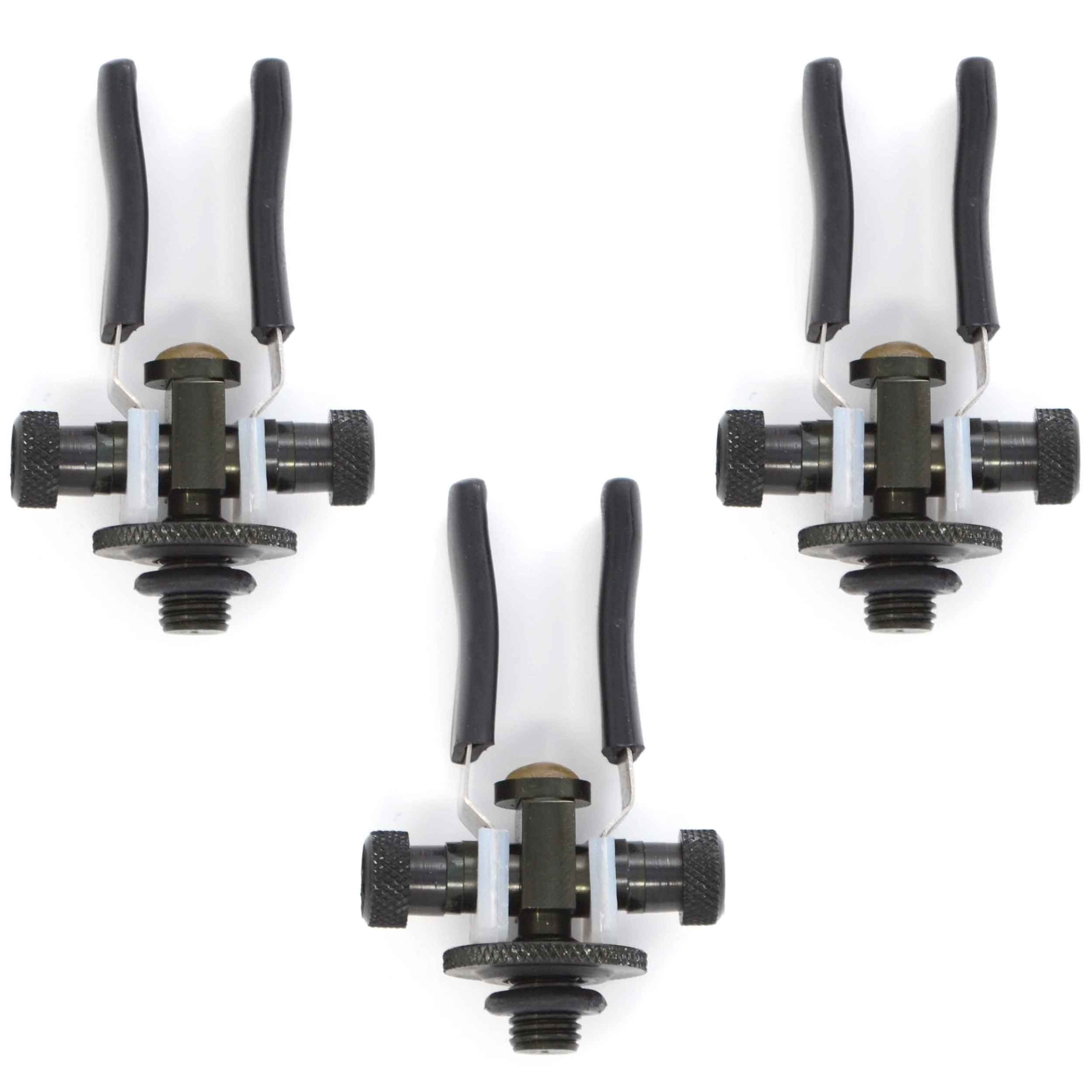 3 Pack of Phoxinus Anodised Aluminium Butt Rests. Adjustable rod rests to suit virtually all rods, rod pods, bank sticks etc. Ideal back rests for carp, course and match fishing etc