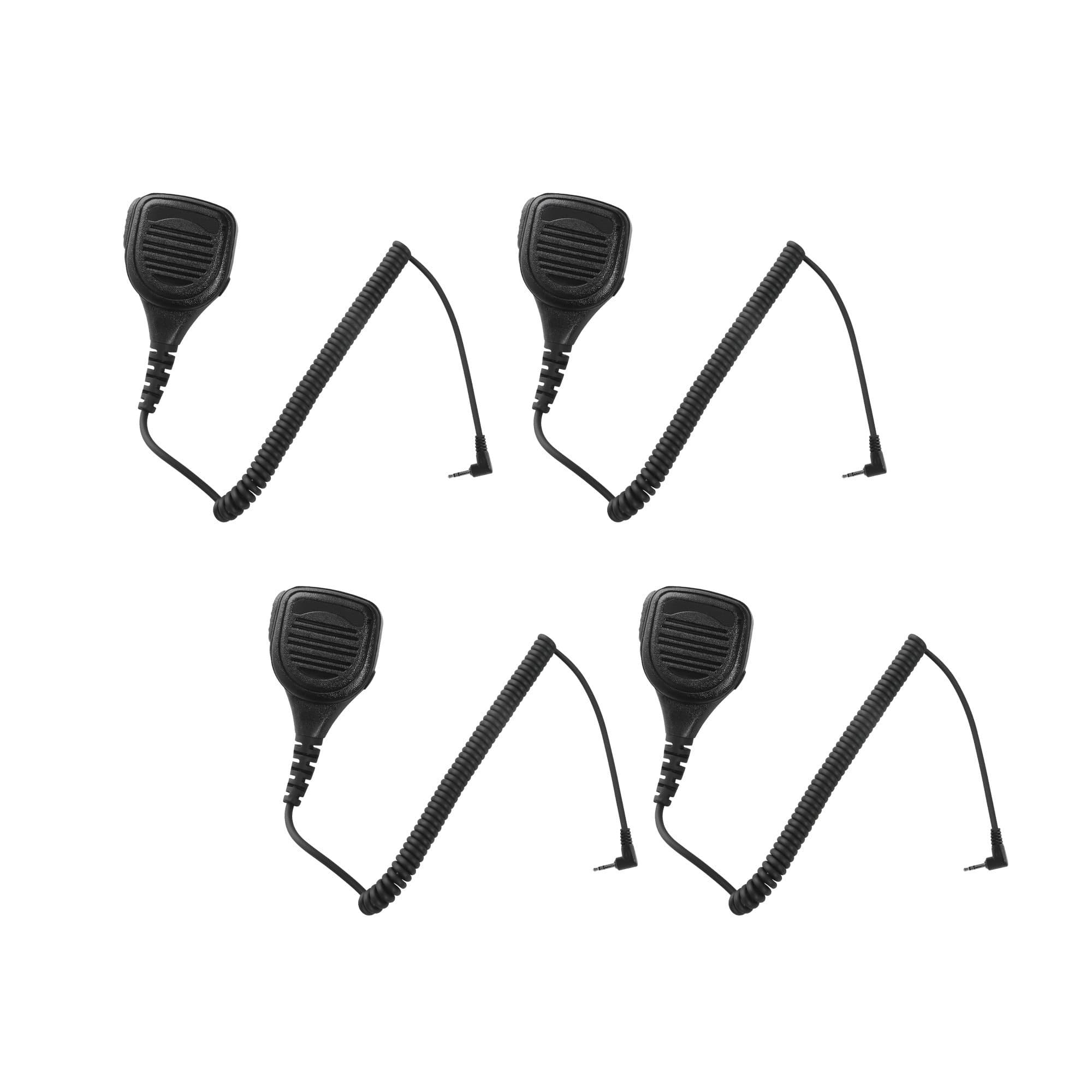Arrowmax 4 Pack APM250-M2 IP56 Waterproof Shoulder Speaker Microphone for Motorola Talkabout T200 T400 T465