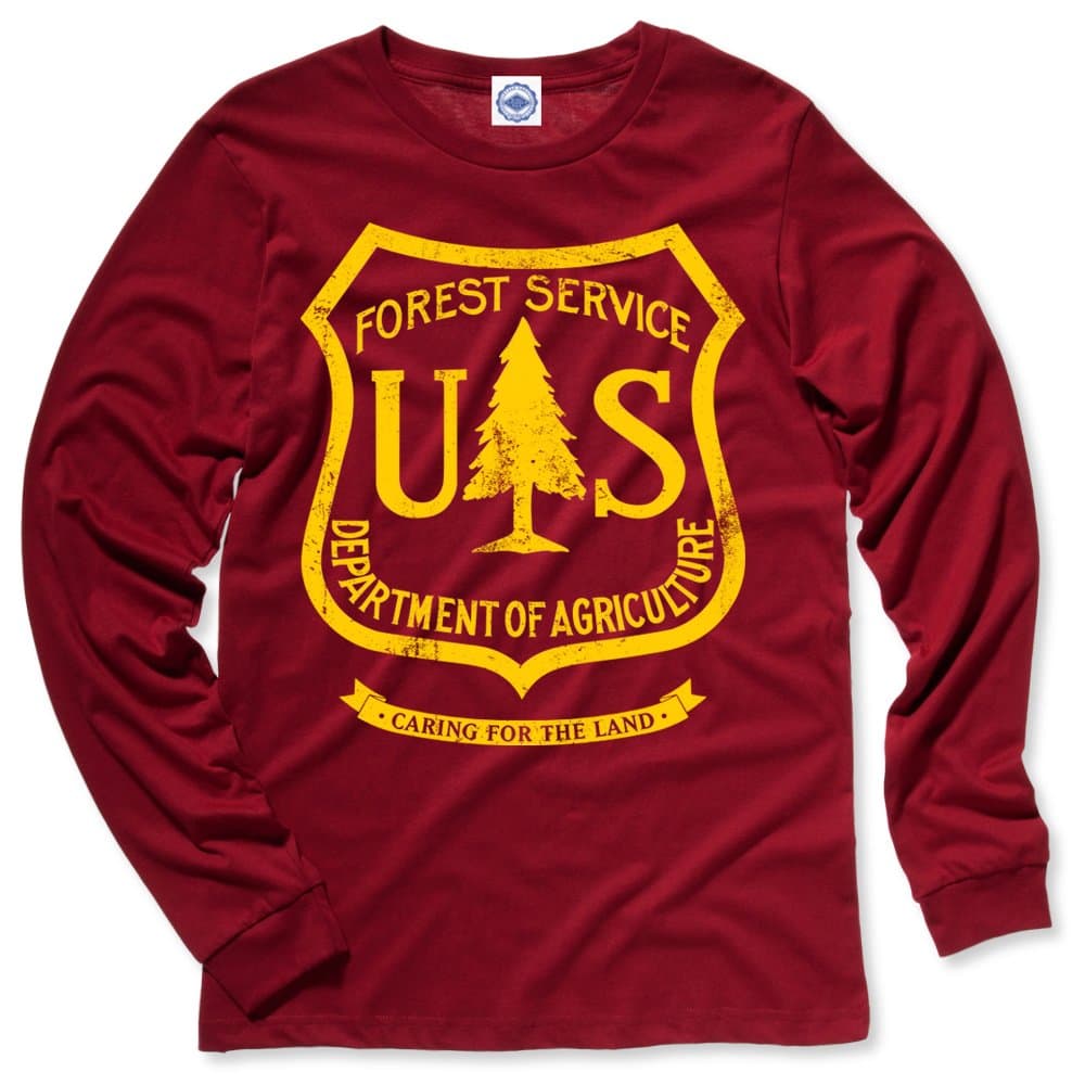 Hank Player U.S.A. US Forest Service Men's Long Sleeve T-Shirt