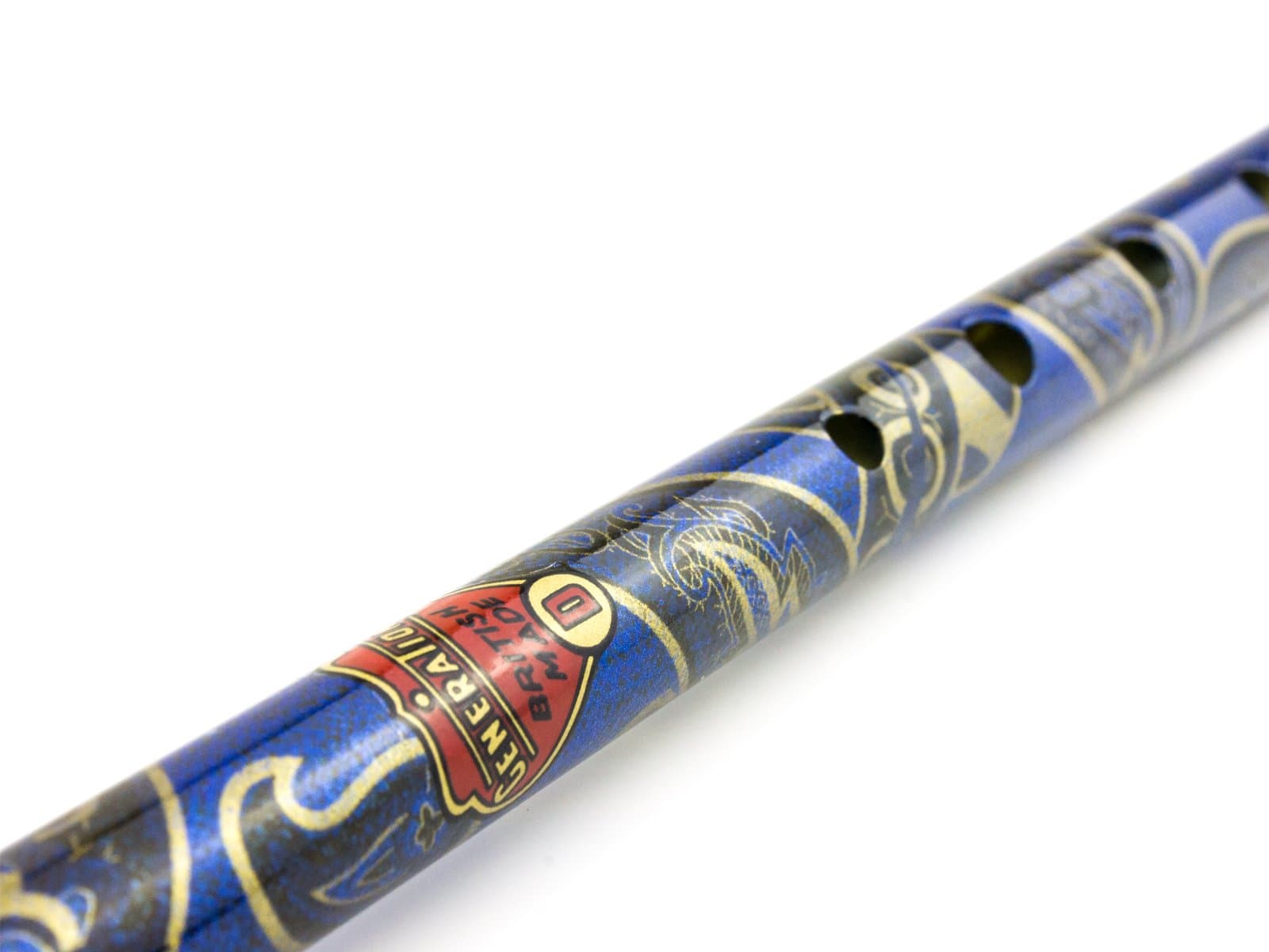 Generation Boho Model Designer English Tin Penny Whistle in D Gift Pack (Paisley Blue) (700519)