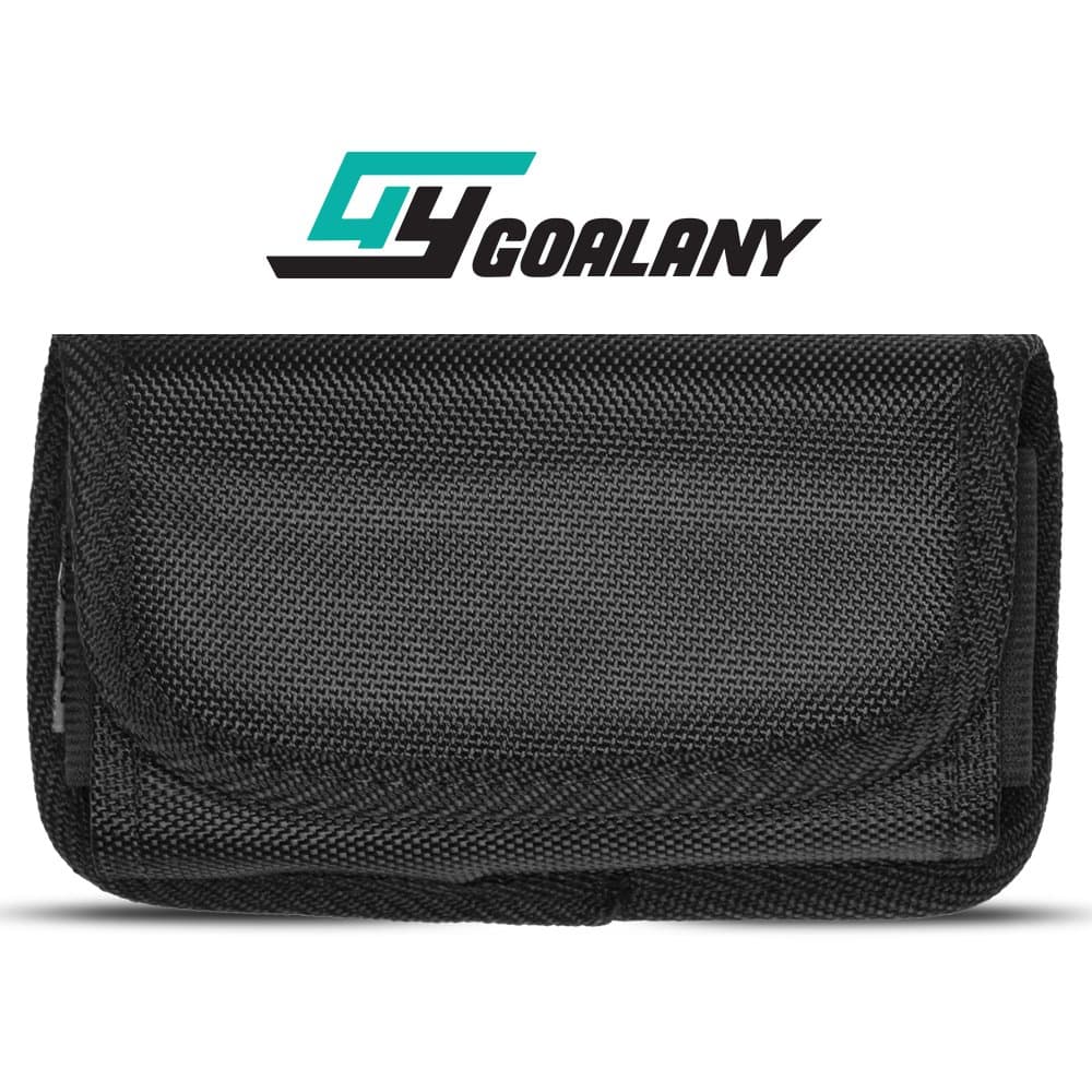 GOALANY iPhone 8, iPhone X 7 Holster Case, Universal Holster + Fastening Tape Closure w/belt clip holder for Small Phone, iPhone 6s 6 SE 5S 5, Galaxy S9 S8 S7 S6 S5 and work with most slim case (S3)