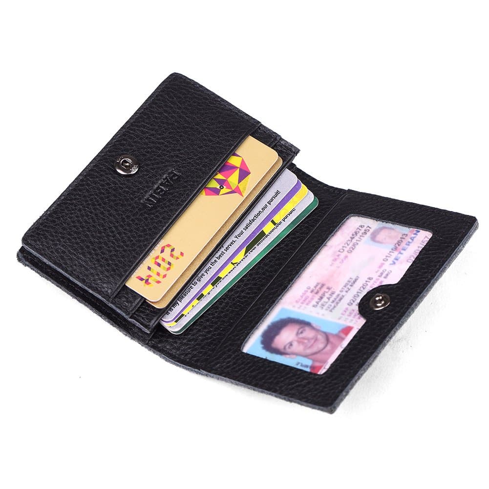 RFID Blocking Credit Card Holder Leather ID Case for Men Pabin