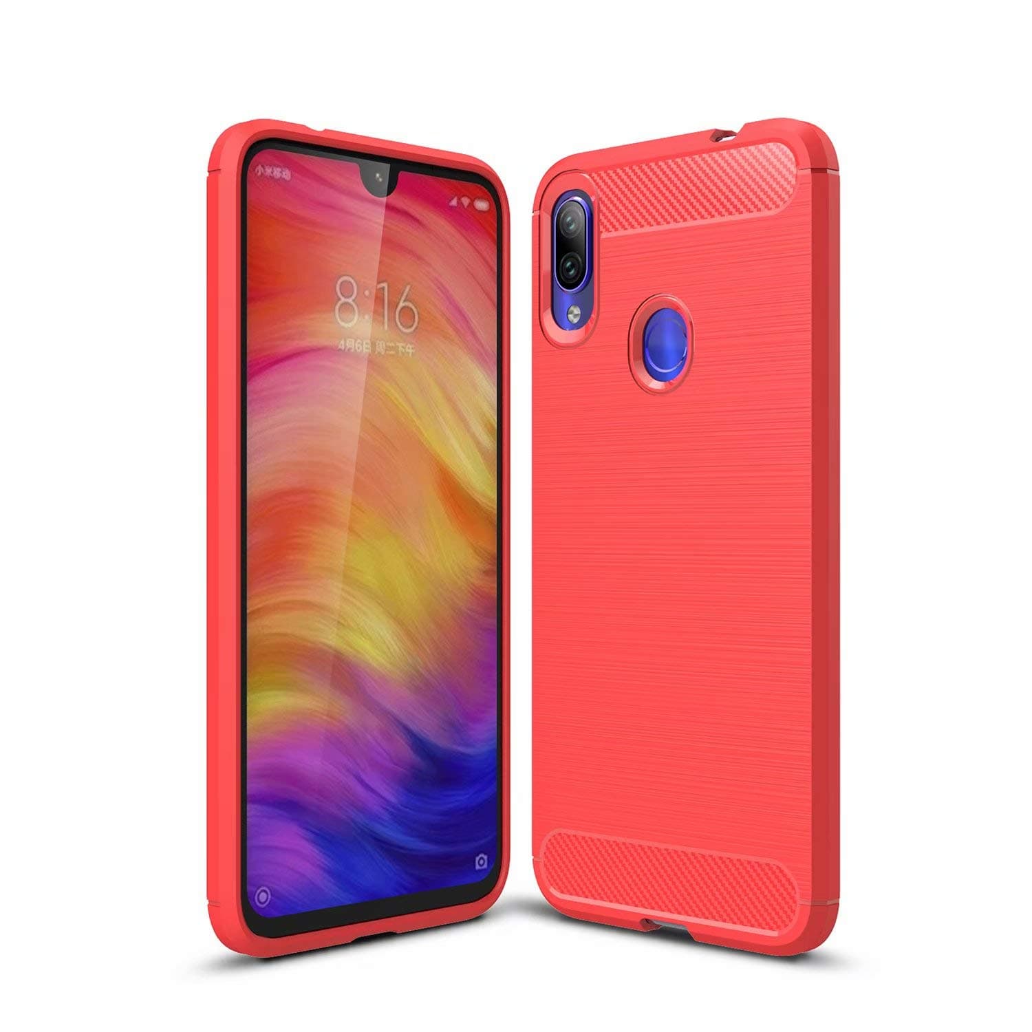 TenDll Case for Huawei Y9s, Ultra-Thin Durable Premium Soft TPU Huawei Y9s Cover Case Fit for Huawei Y9s -Red