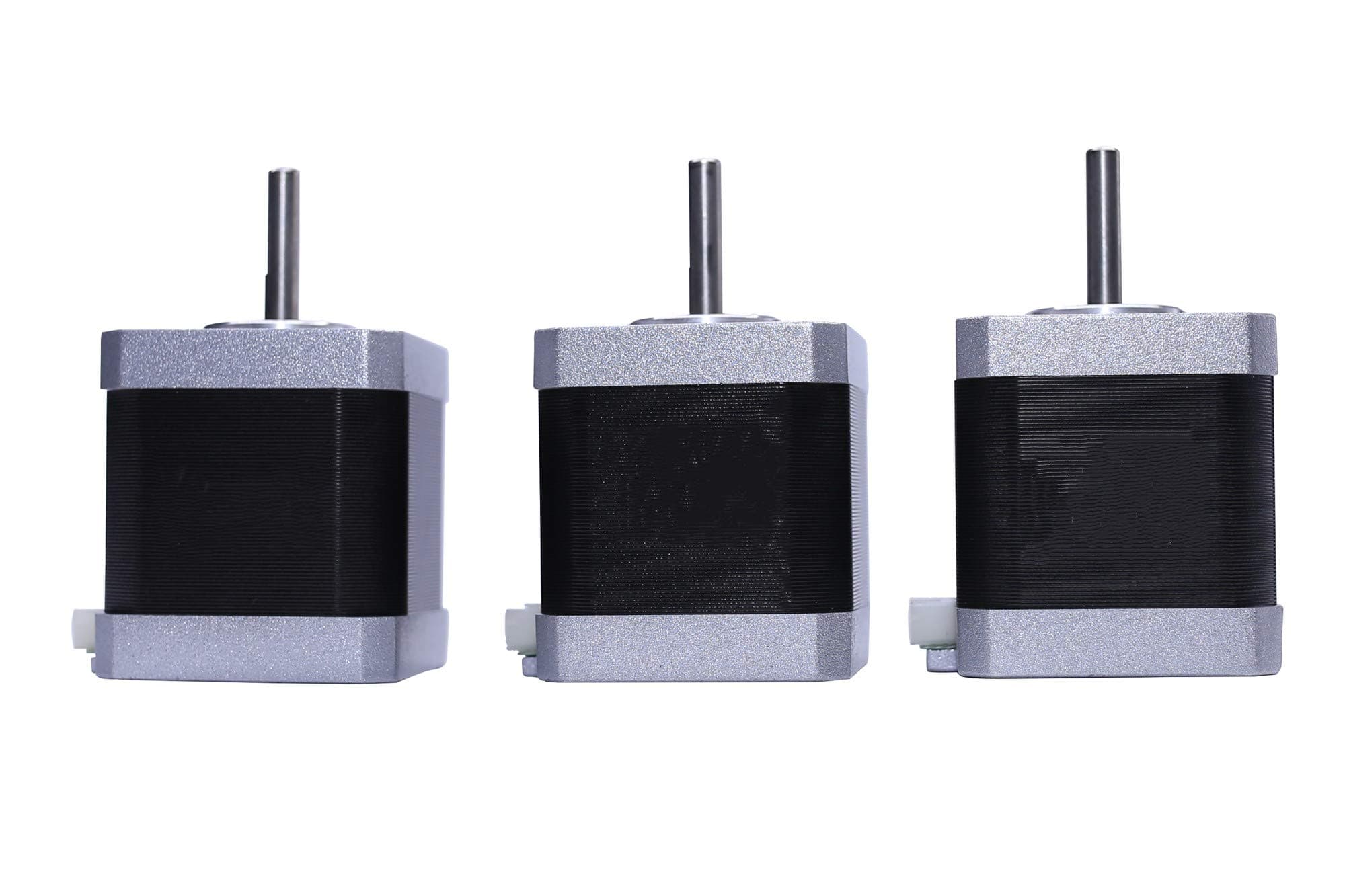 WTCZ 3PCS Nema 17 Stepper Motor 1.8 Step Angle Bipolar 40mm Body & 40N.cm Torque & 4 Lead &1.7 A with Wire