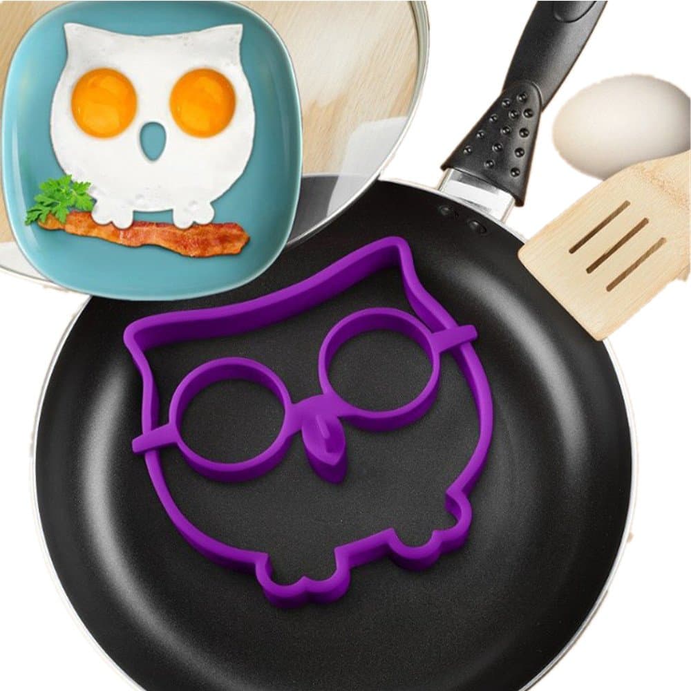 Fried Eggs Rings,ALISIAM Silicone Owl Shaped Fried Eggs Shaper Pancake Mould Mold Breakfast Kitchen Cooking Tool