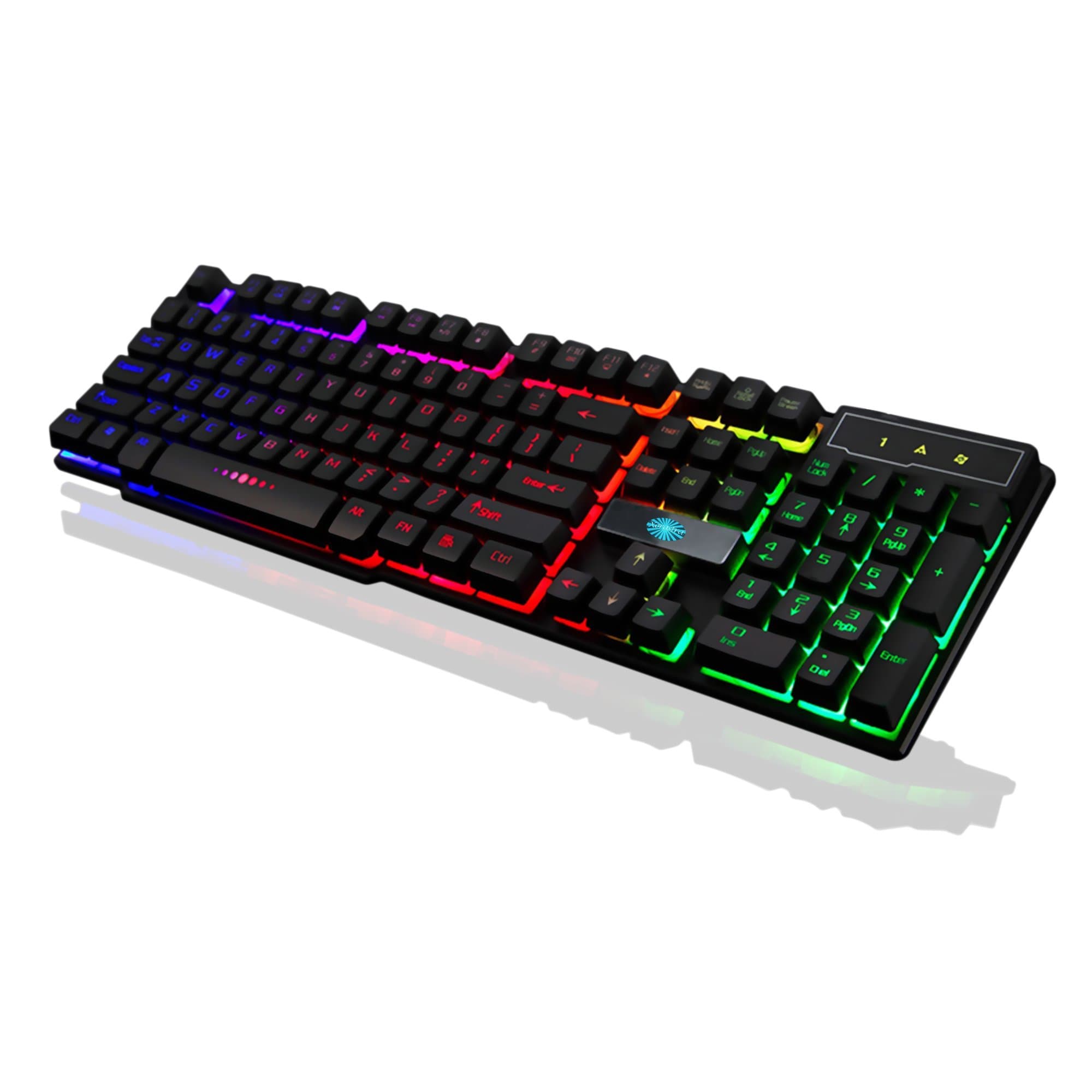 Professional Grade Wired Mechanical-Like Pro-Gaming Keyboard LED Backlit Anti-Ghosting Gaming Keyboard (Blk)