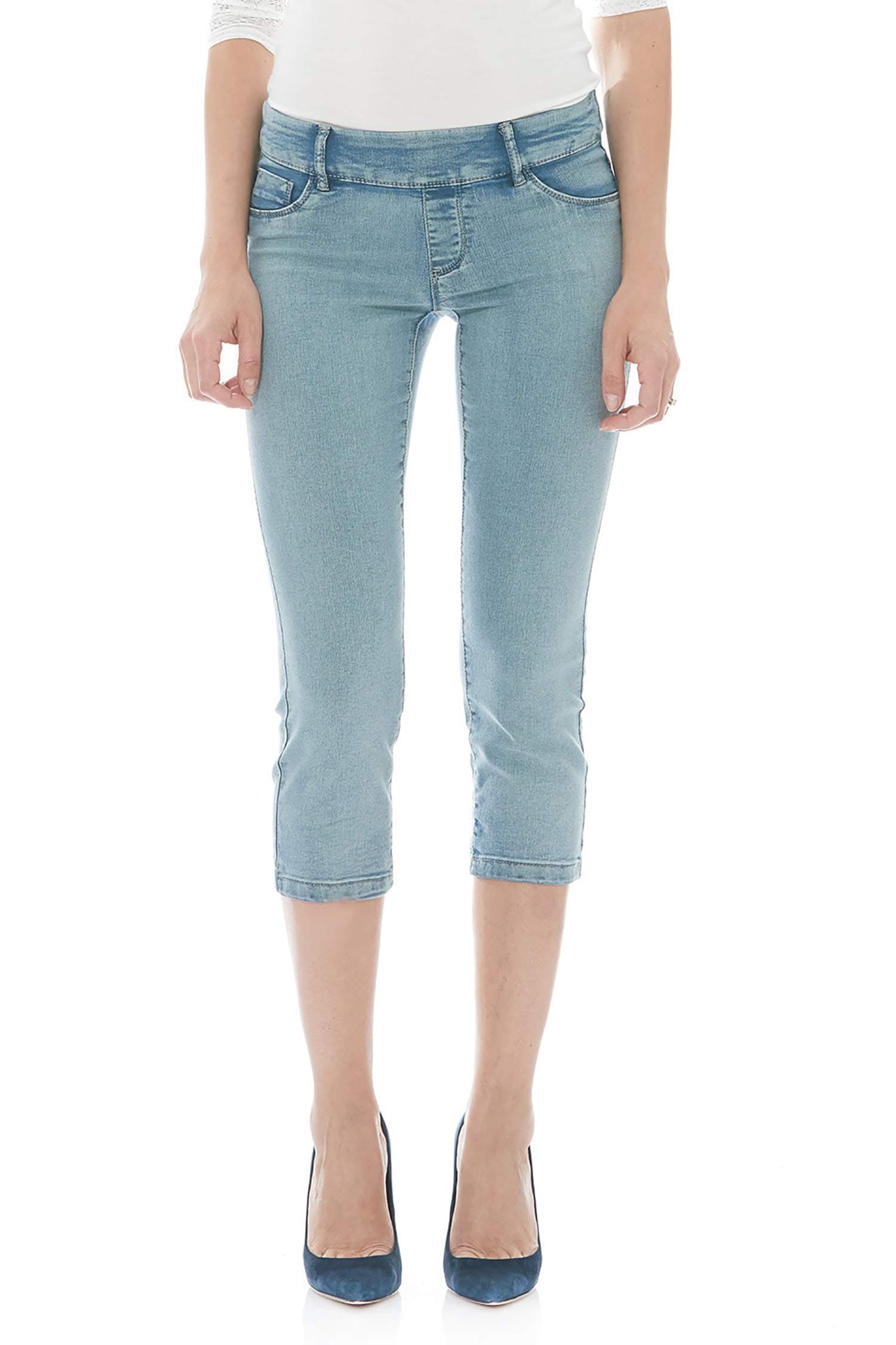 Suko Jeans Women’s Denim Capris - Pull On – Stretch