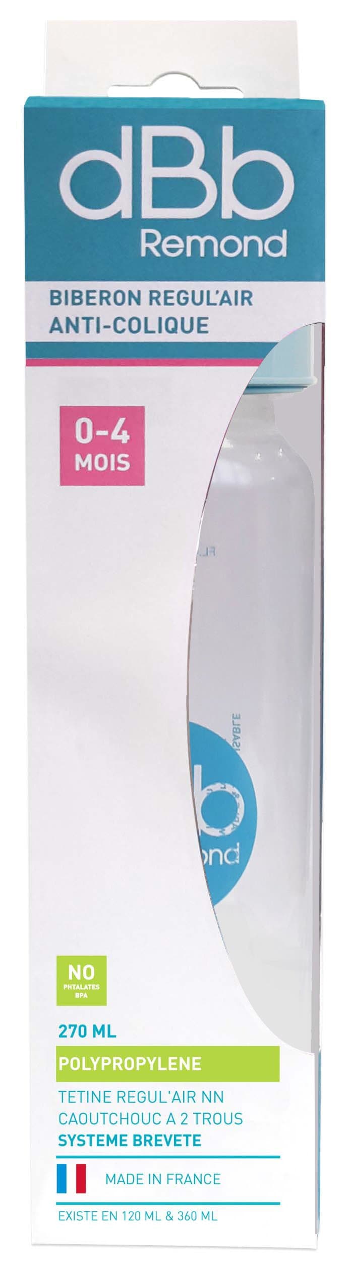 dBb Remond Rubber NN Teat Bottle in Box, 9 oz, Sky Blue