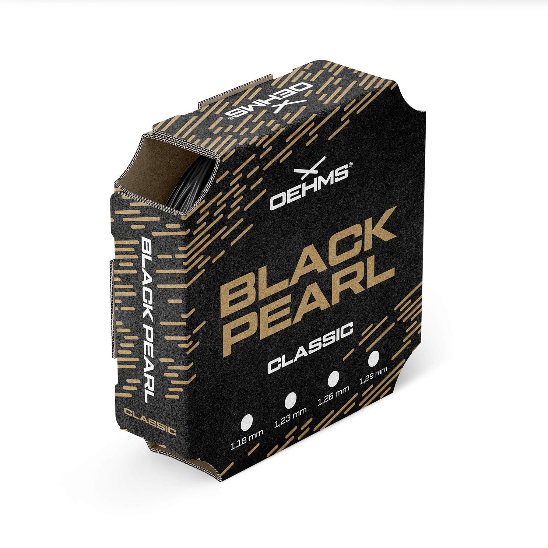 OEHMS Black Pearl Classic | Round Co-Poly Tennis-String | 660 feet Reel