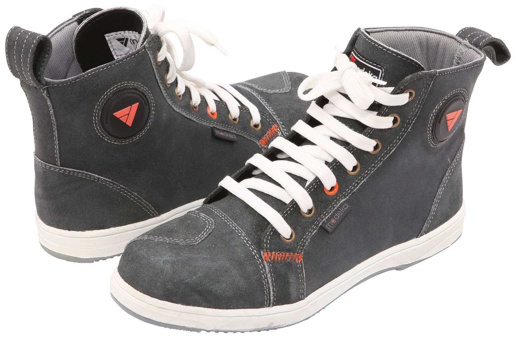 Modeka Ramble Men's Motorcycle Boots Trainers Leather – Grey