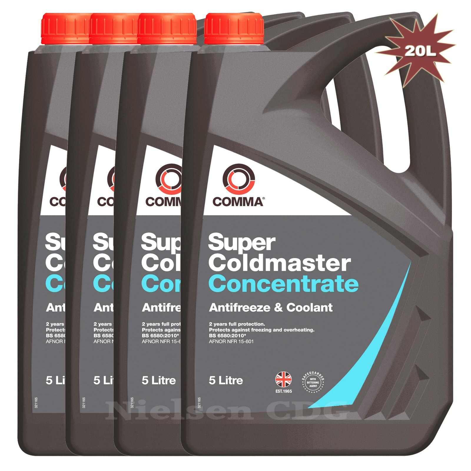 Comma Antifreeze Super Coldmaster 4x5L= 20 Litres