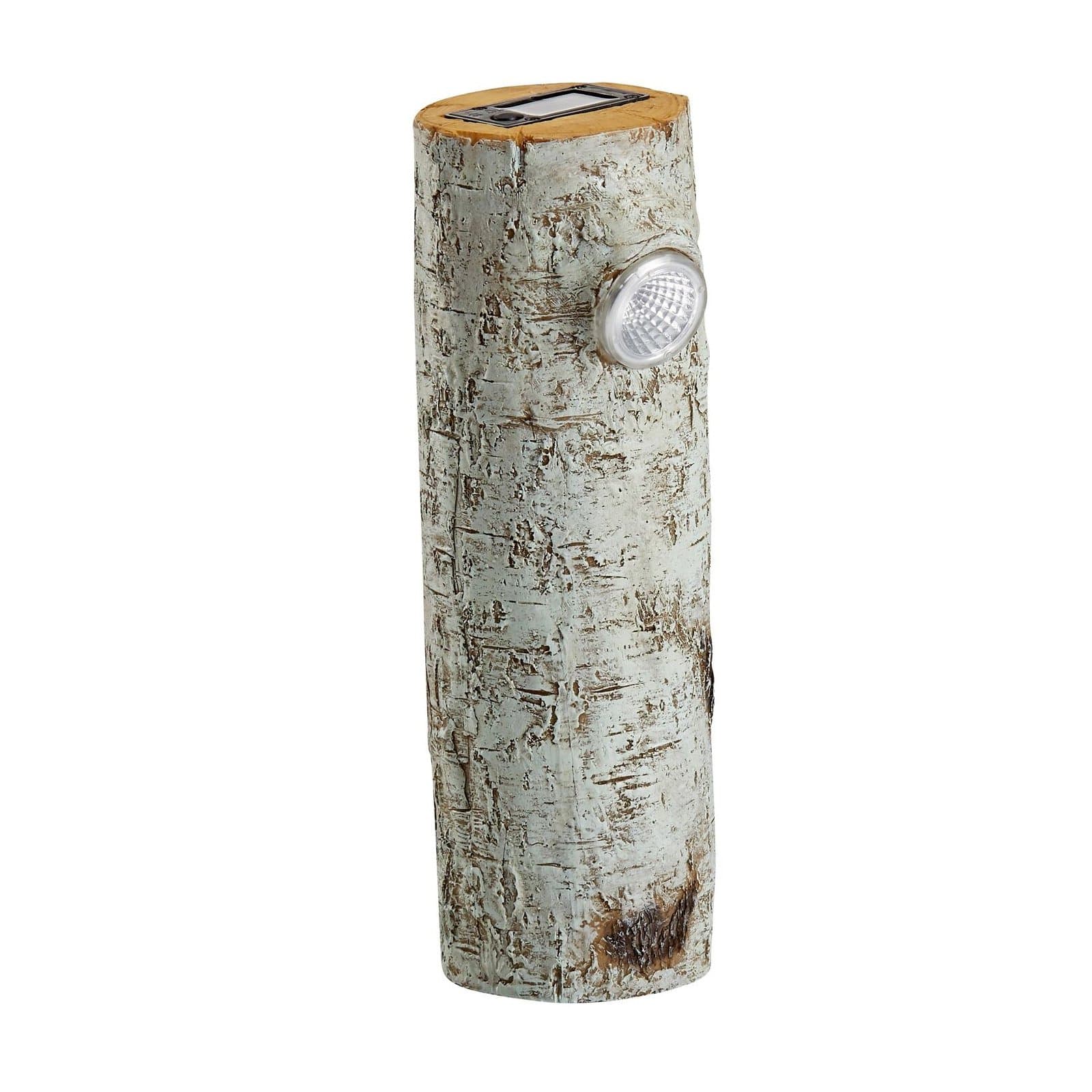 Original Treasures Solar Pathway Light - Bright LED Long Lasting Self Charging Landscape and Sidewalk Illumination - Birch Bark