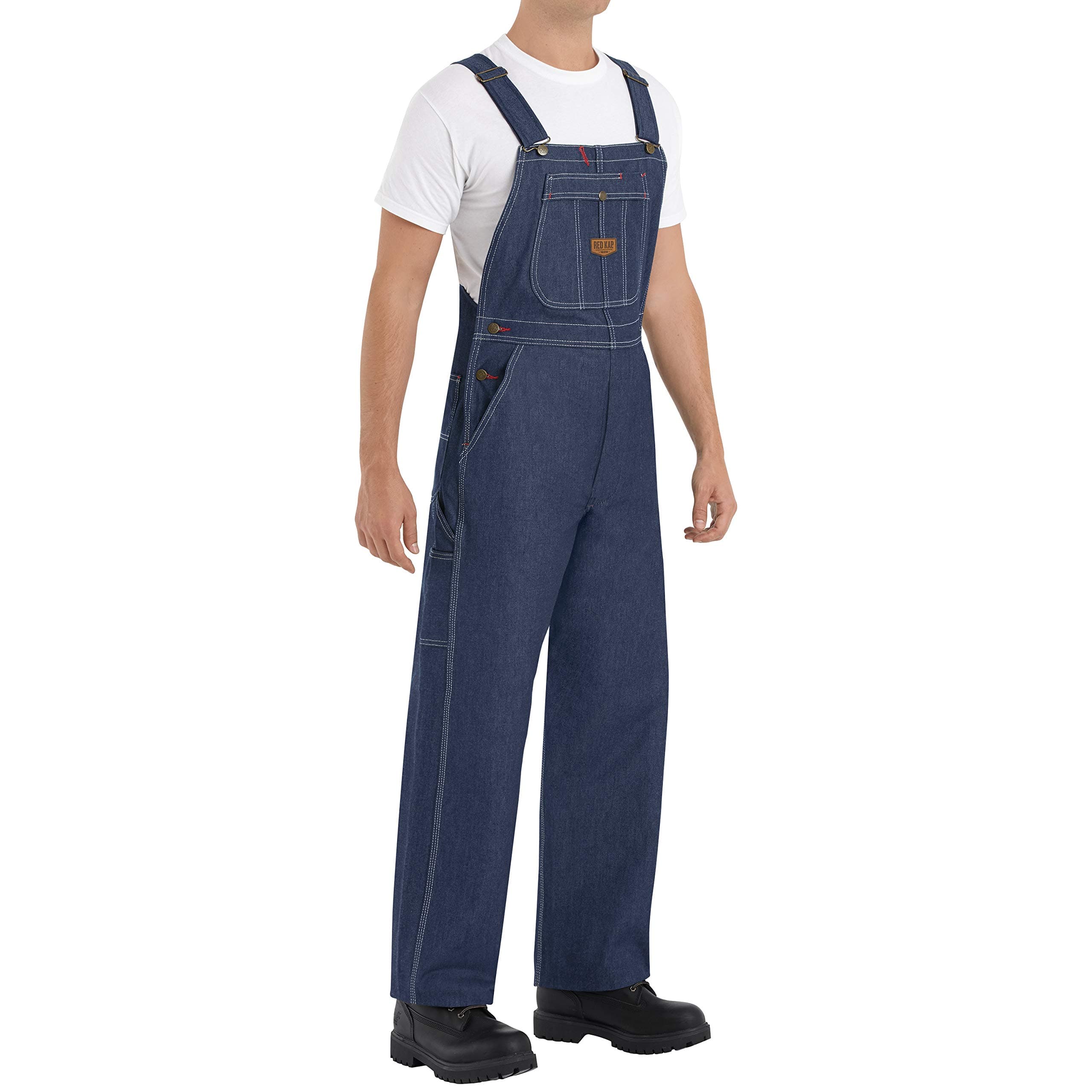 Red KapMen's Denim Bib Overall