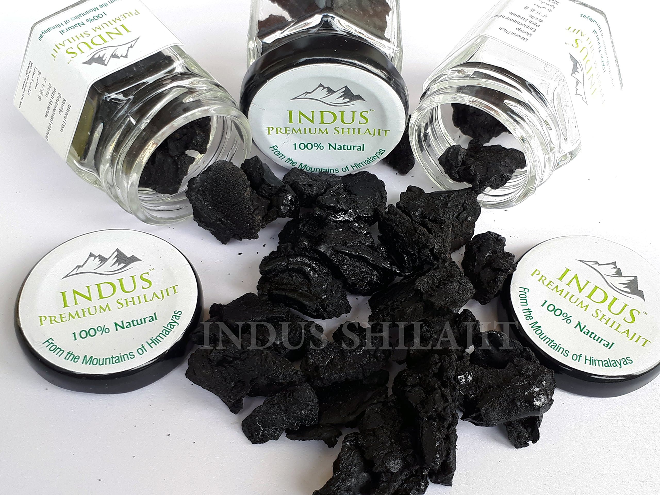 Indus Organic Shilajit 10Gram Solid Form 100% Pure & Premium 1 Pack Of 10Grams
