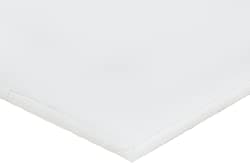 HDPE (High Density Polyethylene) Sheet, Opaque White, Standard Tolerance, 1/4" Thickness, 12" Width, 12" Length by Technology Island (12" X 12")
