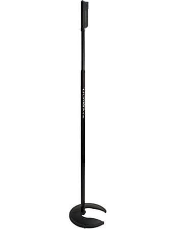 Ultimate Support LIVE-MC-77B Live Retro Series Mic Stands with One-handed Height Adjustment - Stackable Weighted Base