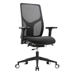 WorkPro 4000 Series Mesh/Fabric High-Back Multifunction Ergonomic Chair, Black