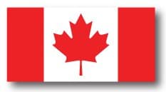 Canadian Flag Reflective Safety Sticker