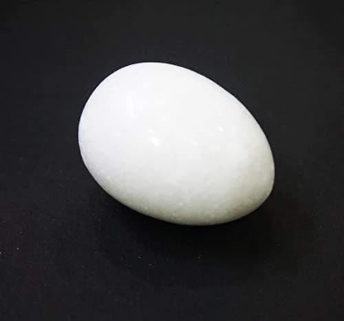 ISKCON VRINDAVAN White SHALIGRAM Stone from || Size 2 INCES Approx. (White)