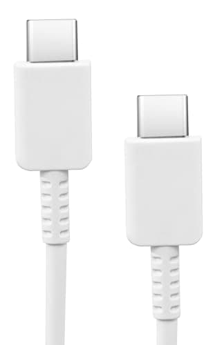 25W USB C to C PD 3.0 Fast Charging Cable compatible with Samsung Galaxy F Series F16 F06 F05 F14 F55 F56 F23 F42 (5000mAh) F15 F34 F54 F13 F12 (6000mAh)| Original rapid Charging (White)