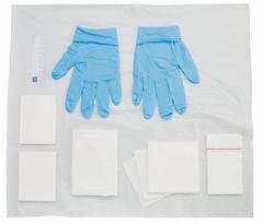Premier Polyfield Patient Dressing Pack with Nitrile AF Gloves, Large, Pack of 20