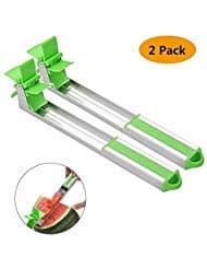 Meethome Watermelon Slicer, 2 pack, GREEN