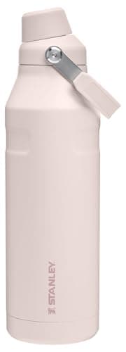 Stanley IceFlow Fast Flow Water Bottle 50 oz | Angled Spout Lid | Lightweight and Leakproof for Travel and Sports | Insulated Stainless Steel | BPA-Free | Rose Quartz