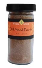 Whole Spice Dill Seed Powder 1.4 oz Jar