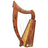 Celtic Irish Baby Harp 12 Strings Solid Wood Free Bag Strings Key