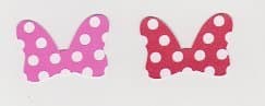 Die Cuts - Minnie Mouse Bows Red/Pink - 20piece