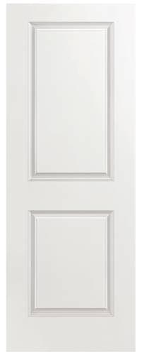 Masonite® 2-Panel Hollow Core Slab Door, Smooth Finish, Primed White, 32X80 In.