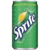 Sprite Soda 7.5oz Mini Cans 3/8 Packs (24 Cans) Small