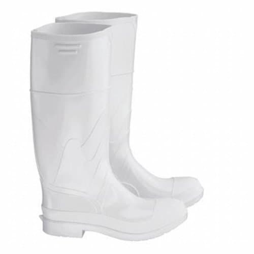 Herco 12" White Rubber Rain Work Boots - Men's Size 7
