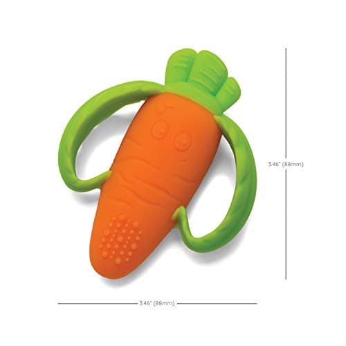Infantino Silicone, Good Bites Textured Carrot Teether, Infant