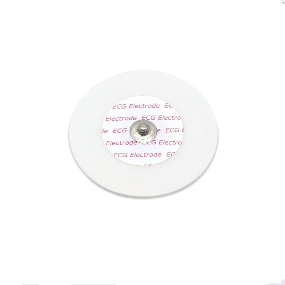 Sino-K Compatible Disposable ECG/EKG Adhesive Button Electrode Pad Adult Pack of 50