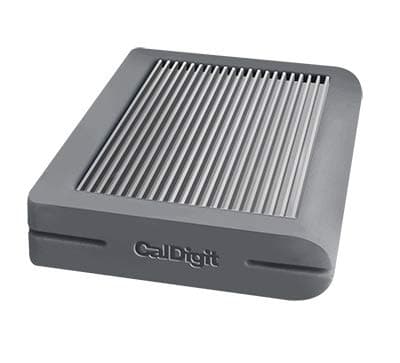 CalDigit USB-C-Tuff-2TB-GRY Rugged Portable USB 3.1 Type C External Hard Drive, 2TB