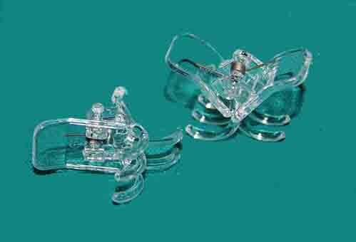 Cymbidium Plant Clips, Medium Clear, 1 Dozen