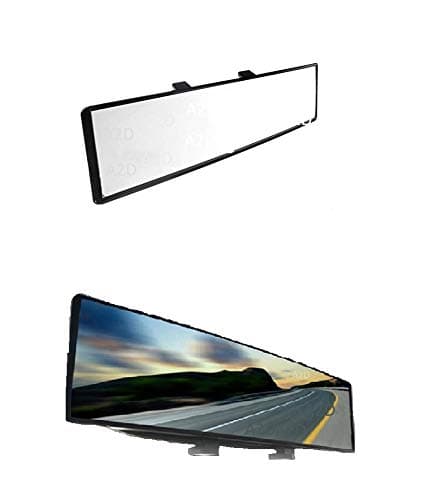 Snap Fitment Wide Angle Blind Spot Car Interior Large Rear View Mirror Glass for Better Back View